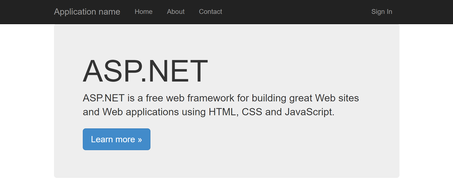 Application Sign In