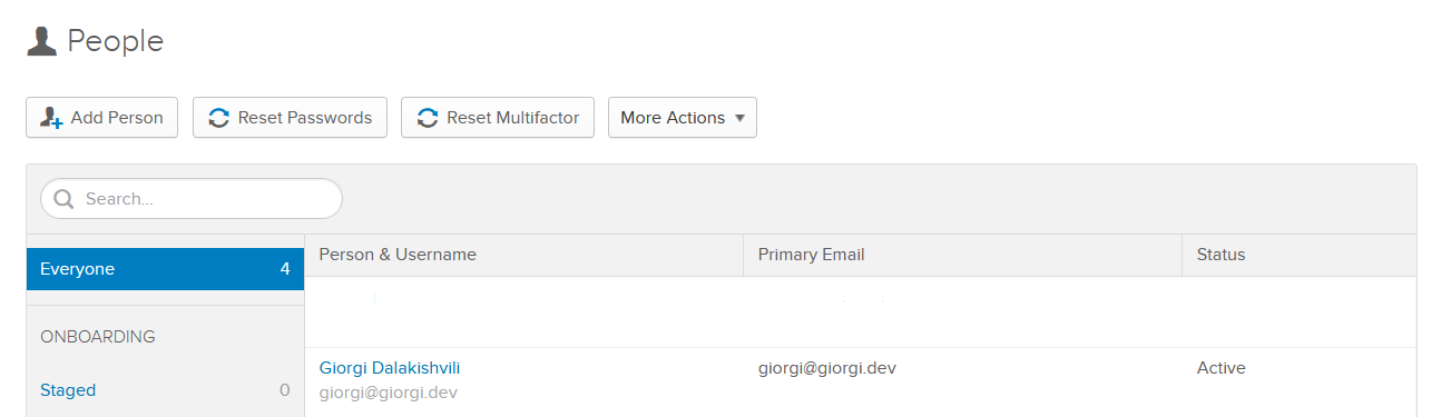 Okta new user added