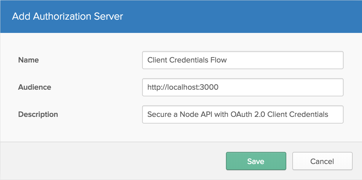 Add Authorization Server