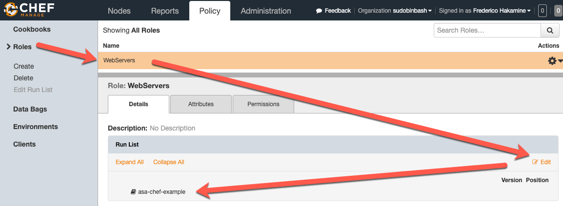 Managing the asa-chef-cookbook in Chef Infra