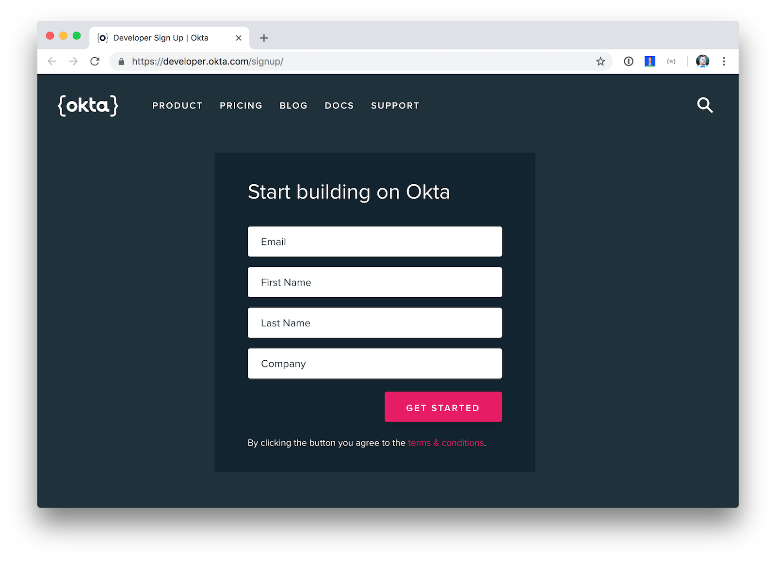 Developer Signup