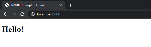 Index page