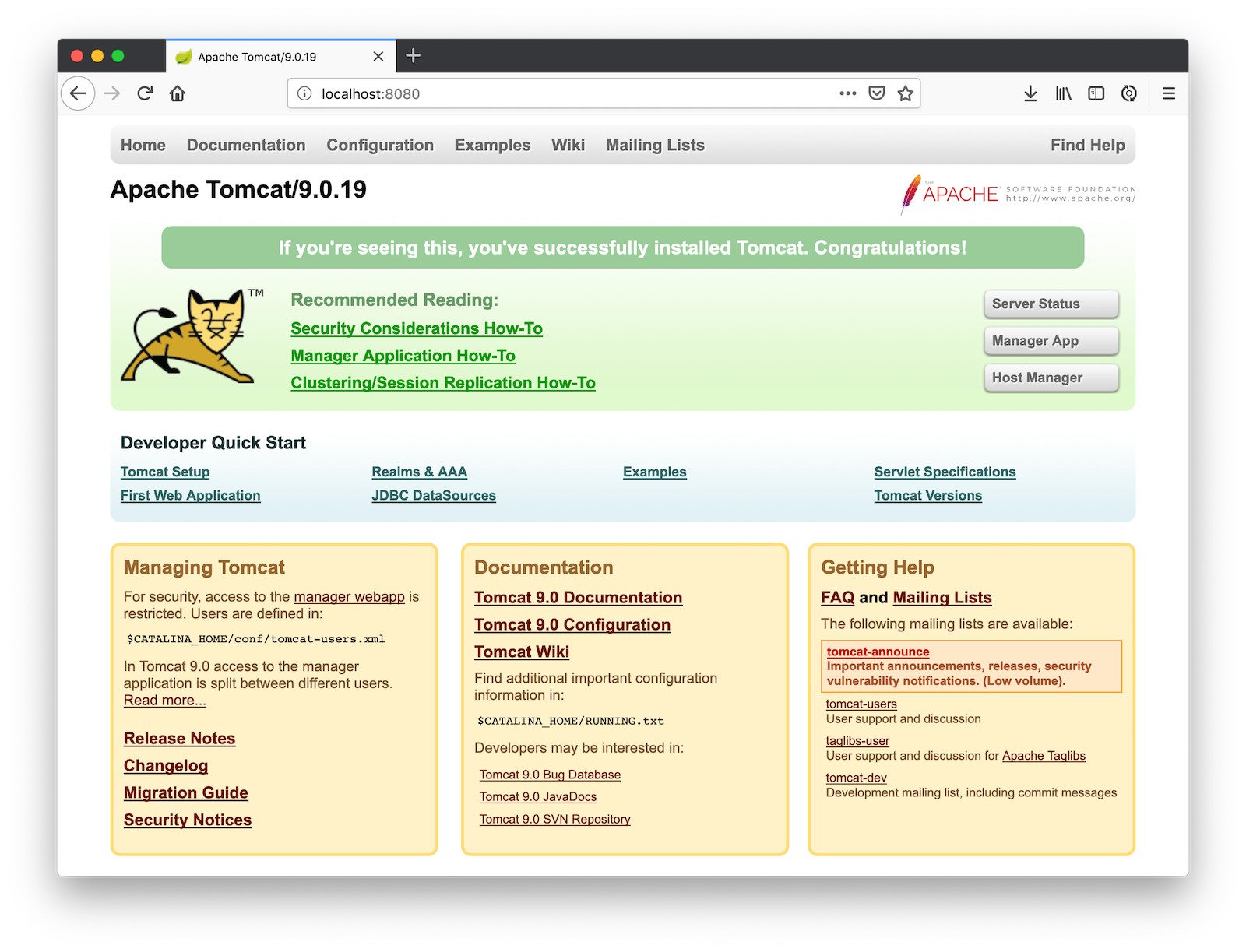 Hello Tomcat