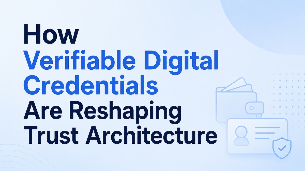 How Verifiable Digital Credentials Are Reshaping Trust Architecture