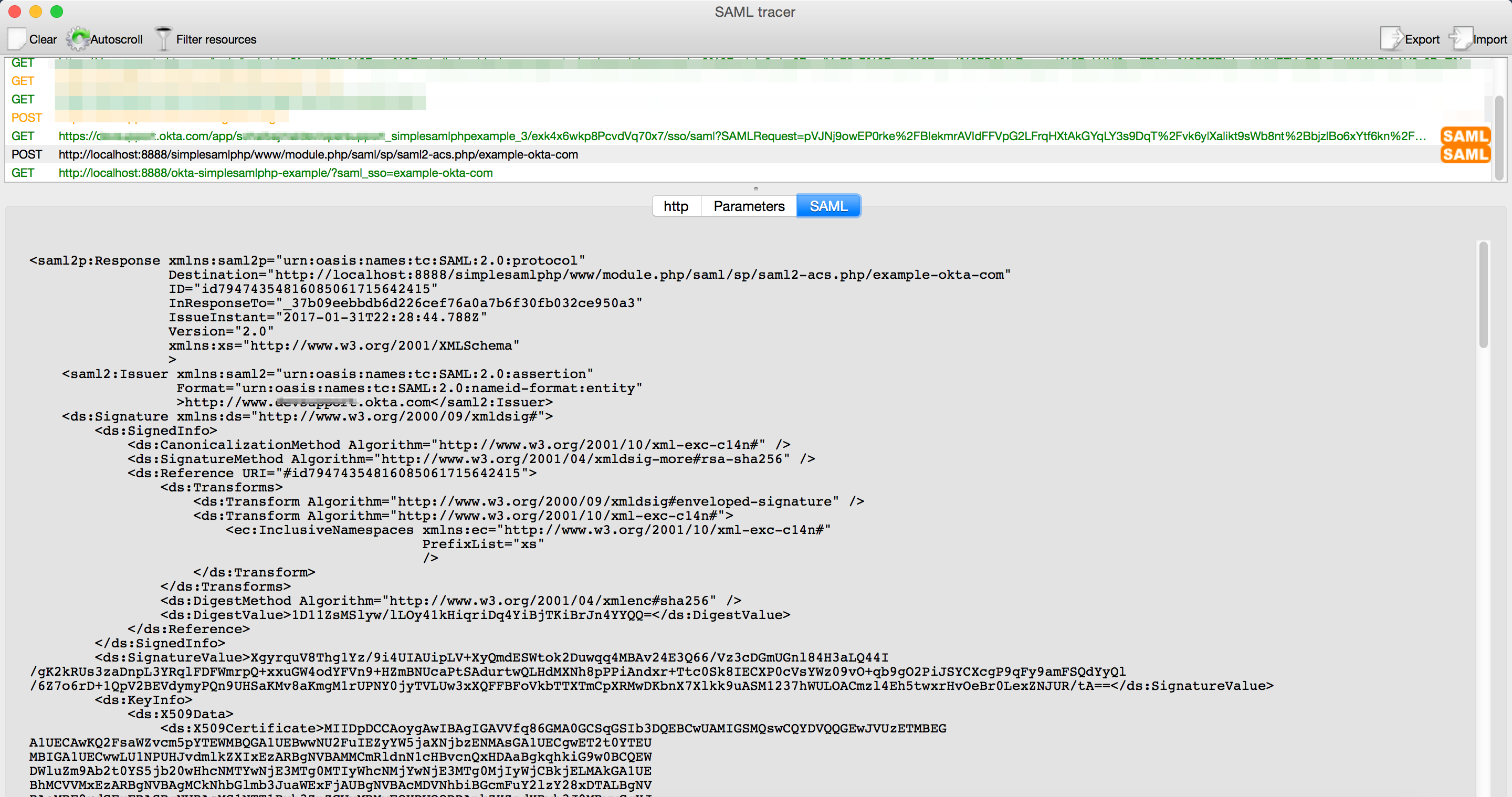 SAML Response SP flow